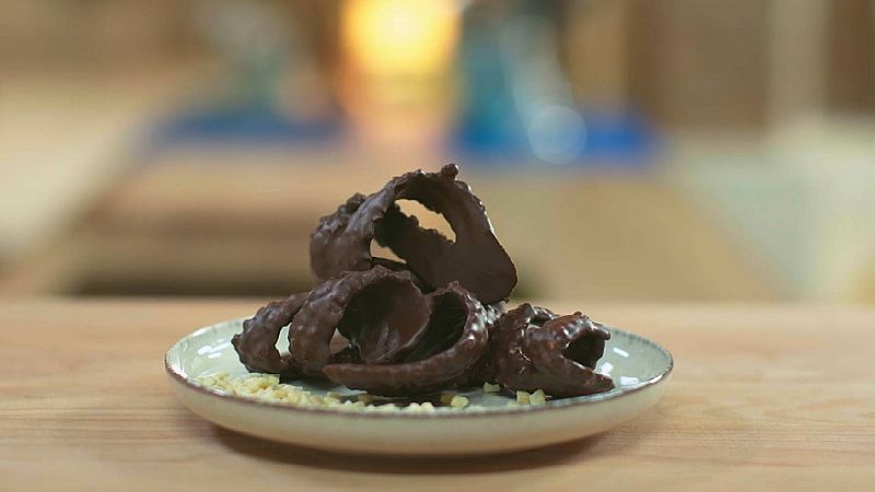 Receta de virutas de chocolate con almendra