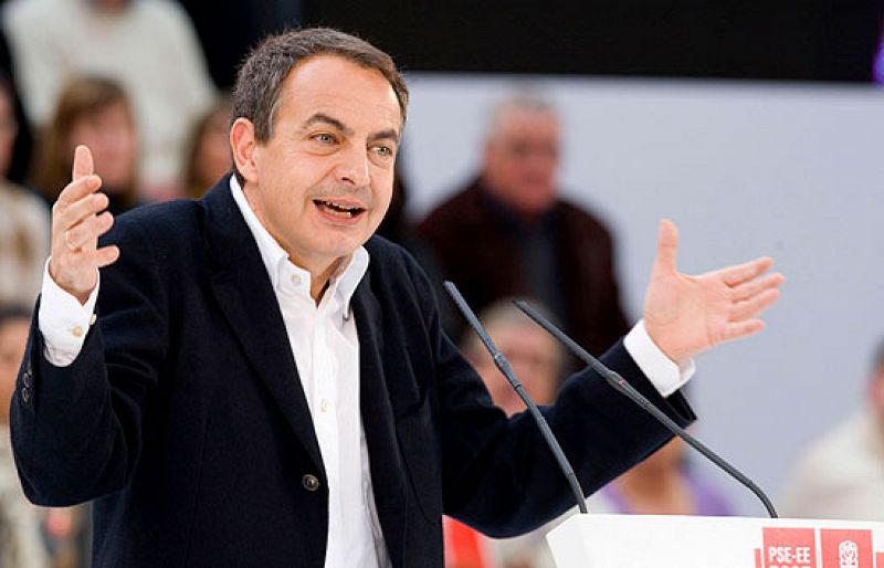 Zapatero asegura que Patxi López es "la gran esperanza" para Euskadi