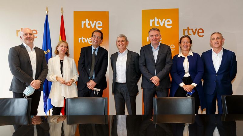 Reunión de la dirección de la UER en la sede de RTVE