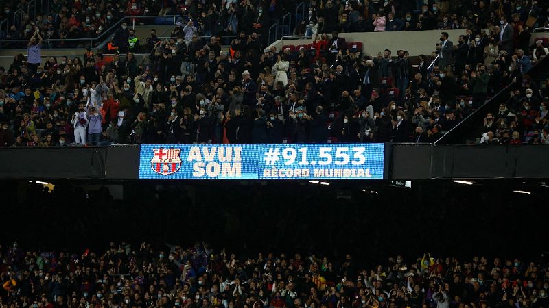 El Barça-Real Madrid en el Camp-Nou bate el récord mundial de público en un partido femenino