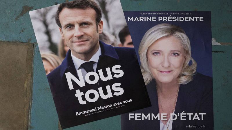 Le Pen reduce su distancia con Macron a diez días de las elecciones en Francia