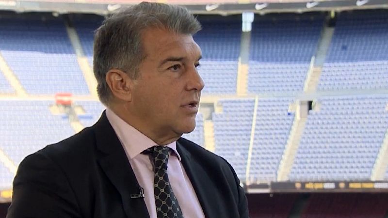 Joan Laporta, en RTVE: "Estoy convencido de que podemos ganar la Liga"