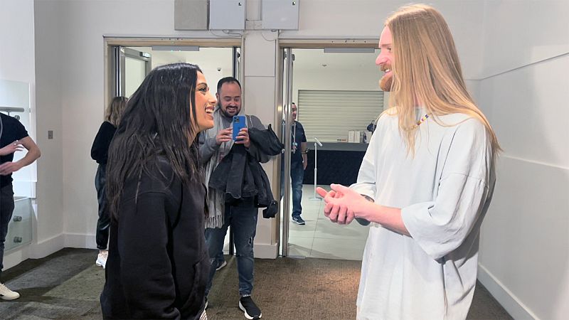 Chanel y Sam Ryder se intercambian elogios en la London Eurovision Party