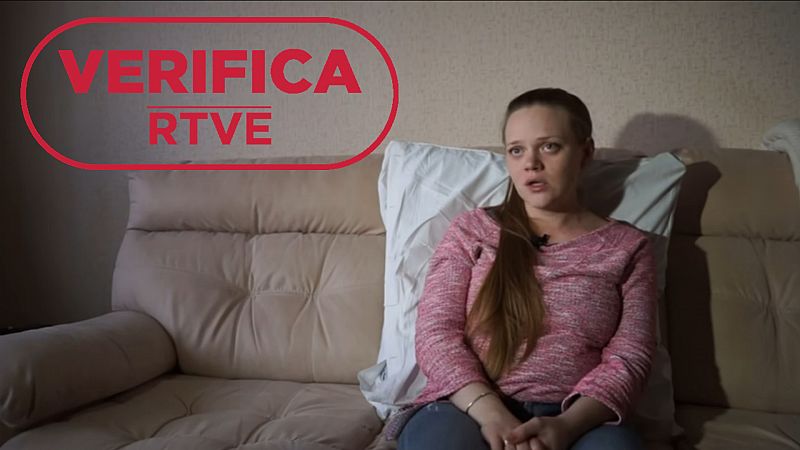 La entrevista con la embarazada herida en Mariúpol es real, pero editada y en circunstancias desconocidas