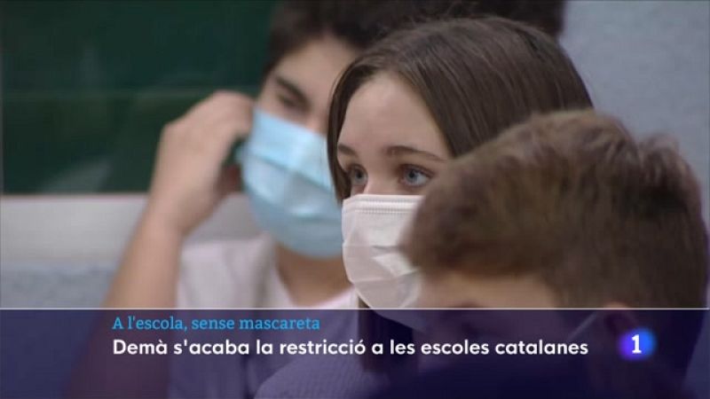 La resolució per flexibilitzar l'ús de les mascaretes es publicarà al DOGC dilluns a la nit