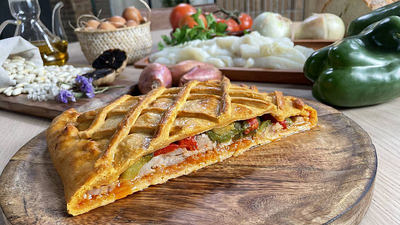 Receta salamantina de hornazo de presa ibérica al estilo Torres