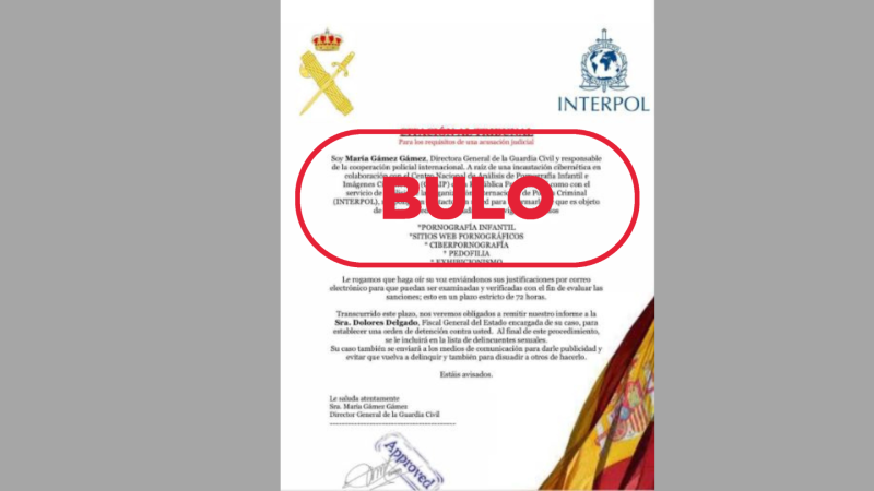 Estos mensajes que te relacionan con delitos de pornografía no proceden de Guardia Civil ni Policía Nacional