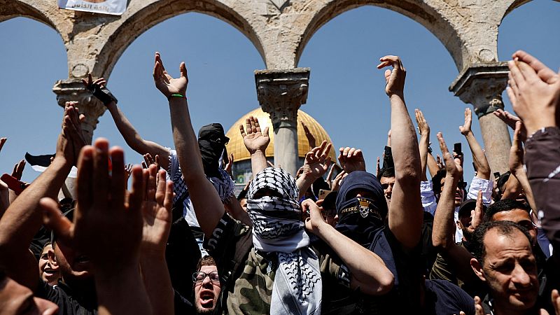 Más de 150 heridos en enfrentamientos en la Explanada de las Mezquitas en Jerusalén