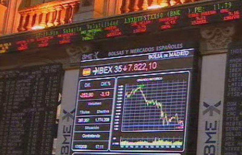 El Ibex cierra con un nuevo mínimo anual tras perder el 2,87%