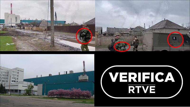 Este video con tropas rusas en Rubizhne es cierto pero no demuestra su control de la ciudad
