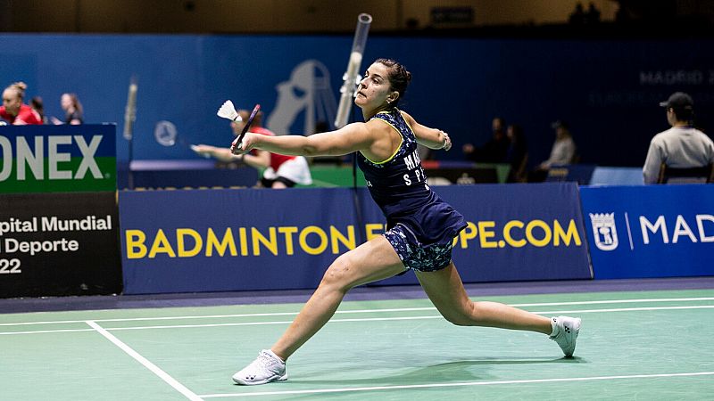 Carolina Marín suda ante Kjaersfeldt para pasar a semifinales del Europeo de Madrid