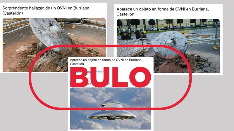 No ha caído un OVNI en Burriana (Castellón), es una obra artística
