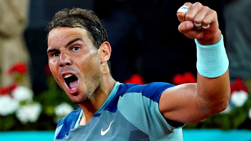 Rafa Nadal reaparece con una victoria en el Madrid Open dos meses después de su lesión