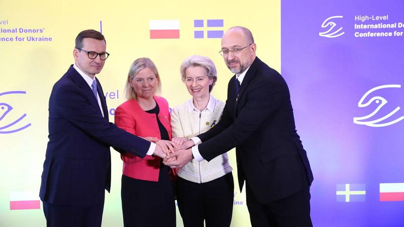 La Conferencia de Donantes para Ucrania recauda más de 6.000 millones de euros