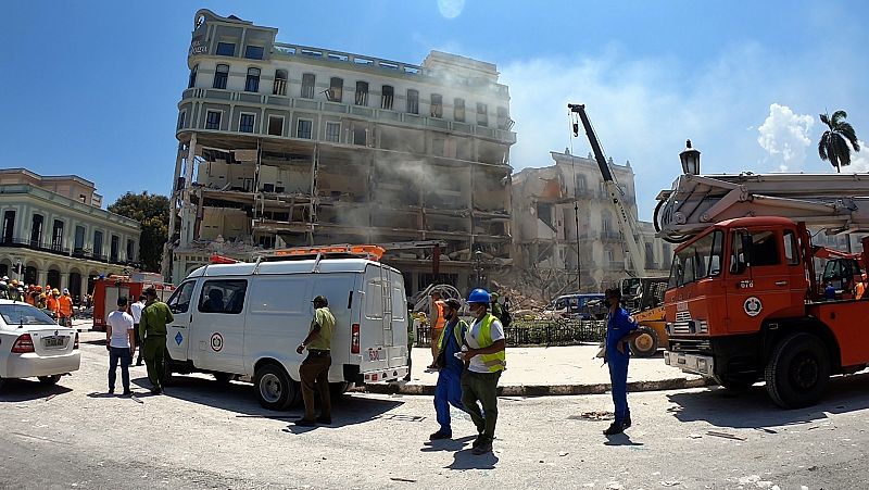 Al menos 22 muertos y más de 60 heridos tras una fuerte explosión en un céntrico hotel de La Habana