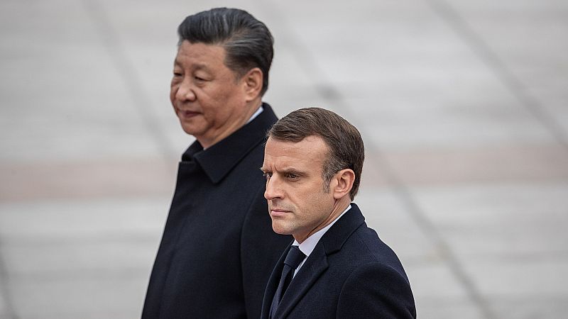 Xi Jinping advierte a Macron de que un enfrentamiento de bloques podría suponer una "amenaza a la seguridad global"