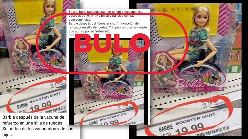 Esta Barbie en silla de ruedas no es el modelo 'dosis de refuerzo', es un bulo