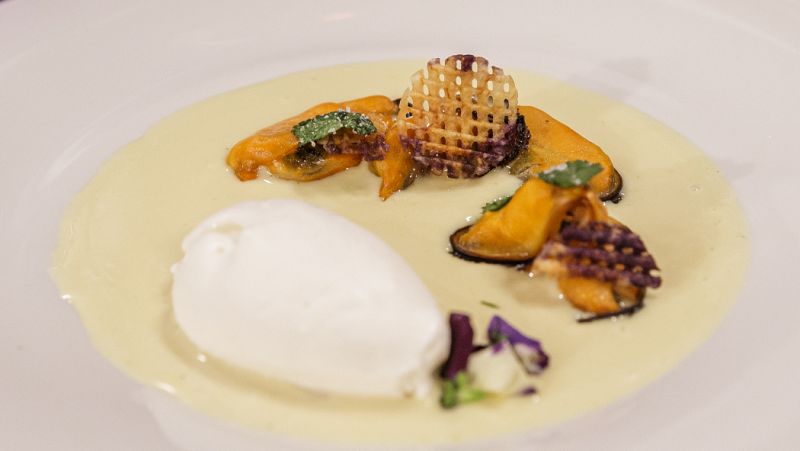 Receta de mejillones en salsa de curry y leche de coco de David