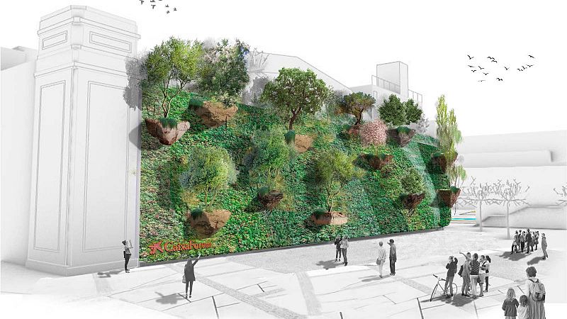 CaixaForum aixecarà el primer bosc vertical amb arbres en suspensió a Barcelona