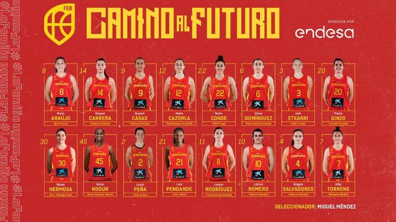 Miguel Mndez convoca a 16 jugadoras para la gira "Camino al futuro" de la seleccin espaola