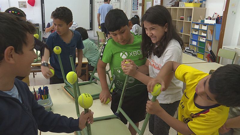 Les pilotes de Rafel Nadal: un regal especial pels alumnes de l'Escola Joan Miró