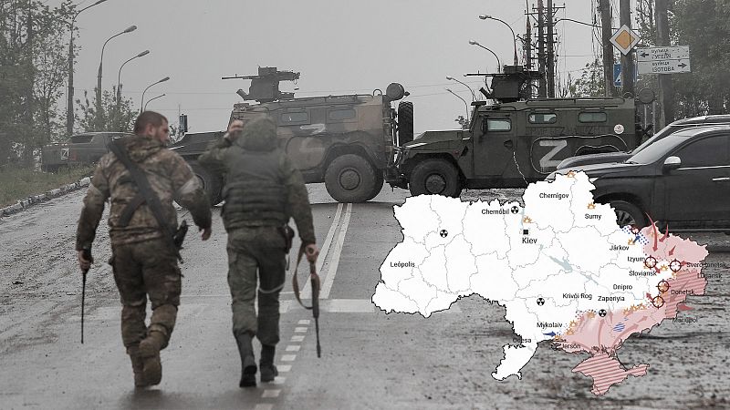Los mapas de la decimotercera semana de guerra en Ucrania