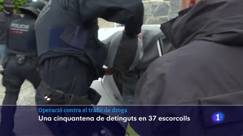 Una cinquantena de detinguts en un macrooperatiu antidroga a diversos punts de Catalunya