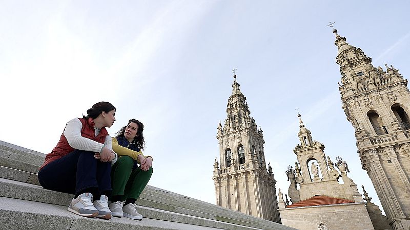 'Los pilares del tiempo' peregrina a Santiago de Compostela
