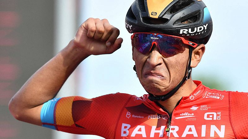Buitrago se desquita y Landa se pone tercero en el Giro en una gran jornada para Bahrain