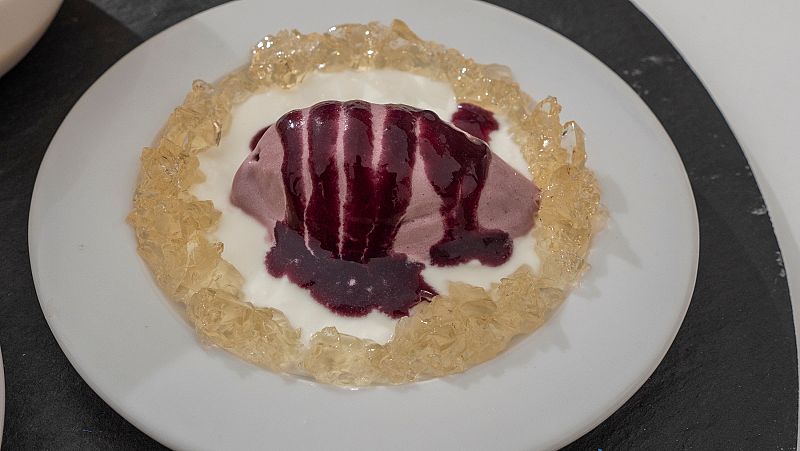 Receta de helado de vino tinto y yogur de Patricia