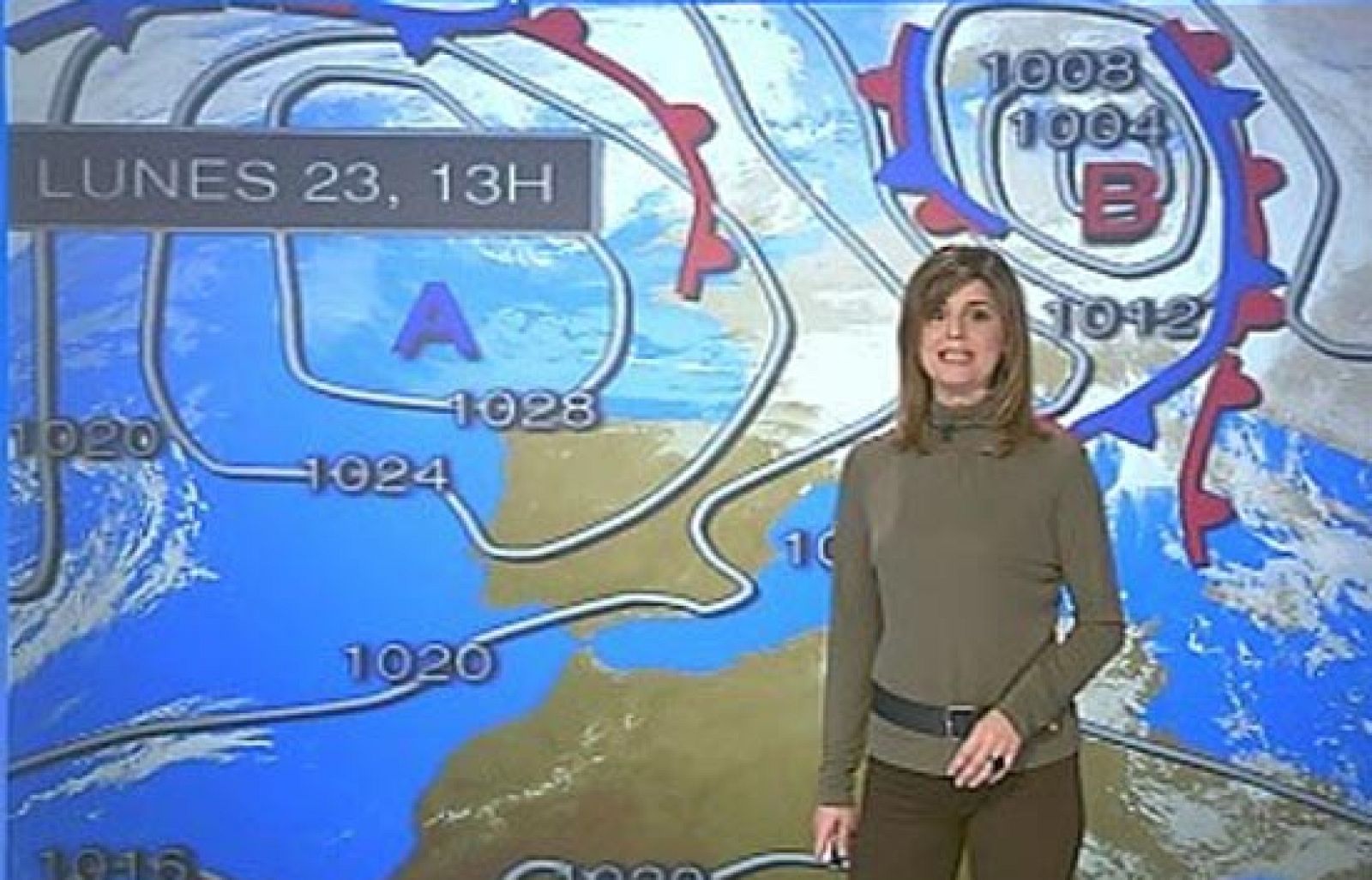 Predicción metereológica para el lunes 23 de Febrero de 2009.