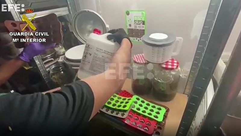 La Guardia Civil desmantela en Tarragona un laboratorio que producía gominolas con marihuana