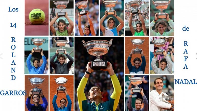 Así han sido los 14 Roland Garros de Rafa Nadal