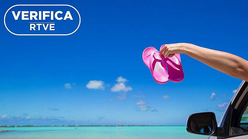 Conducir con chanclas o sin camiseta: no es una infracción pero te pueden multar por hacerlo