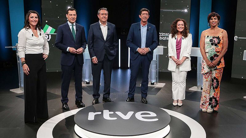 El debate de las elecciones andaluzas reúne a casi 1,2 millones de espectadores en RTVE