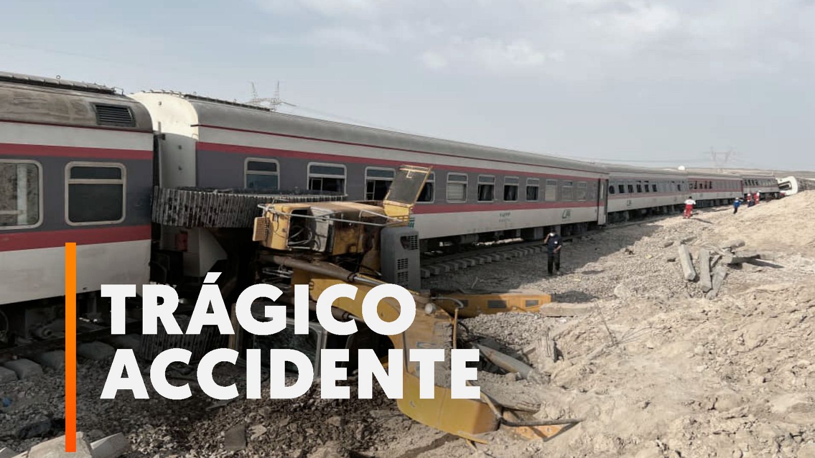Irán: 21 muertos en un choque de tren contra una excavadora - Modo Digital | Ver