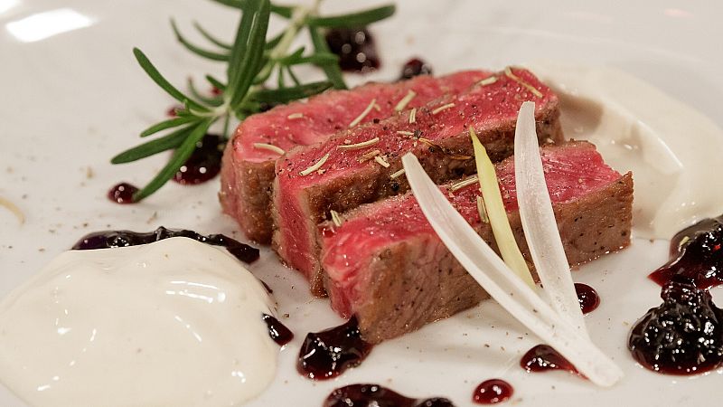 Receta de solomillo de ternera con salsa de cabrales de Adrián