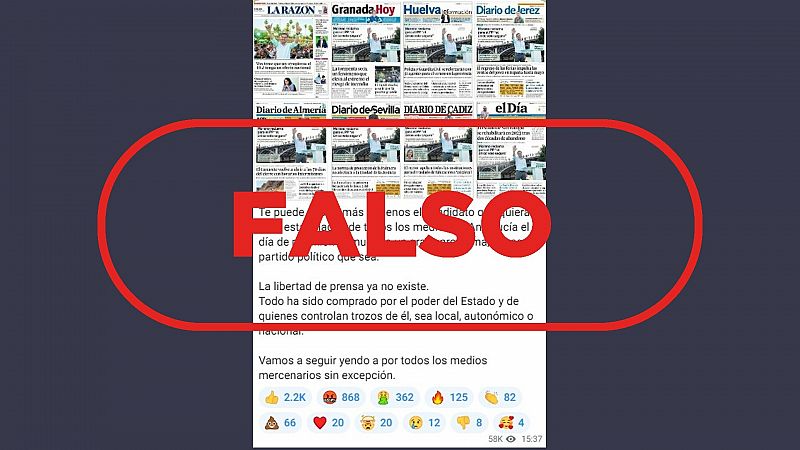 No todos los medios de Andaluca publicaron la misma portada en la jornada de reflexin