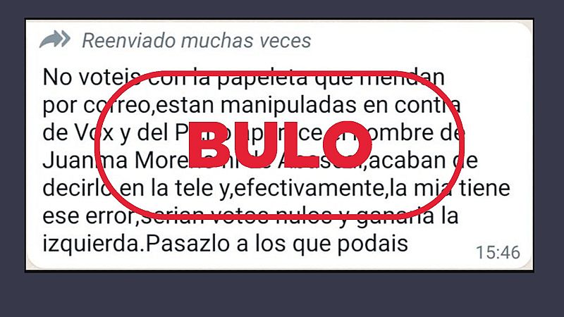 Andalucía: las papeletas de voto por correo no ocultan nombres de candidatos de PP y Vox