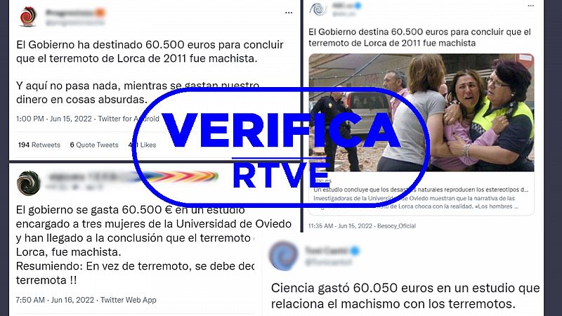 ¿El terremoto de Lorca fue machista? Investigamos esta acusación difundida en redes