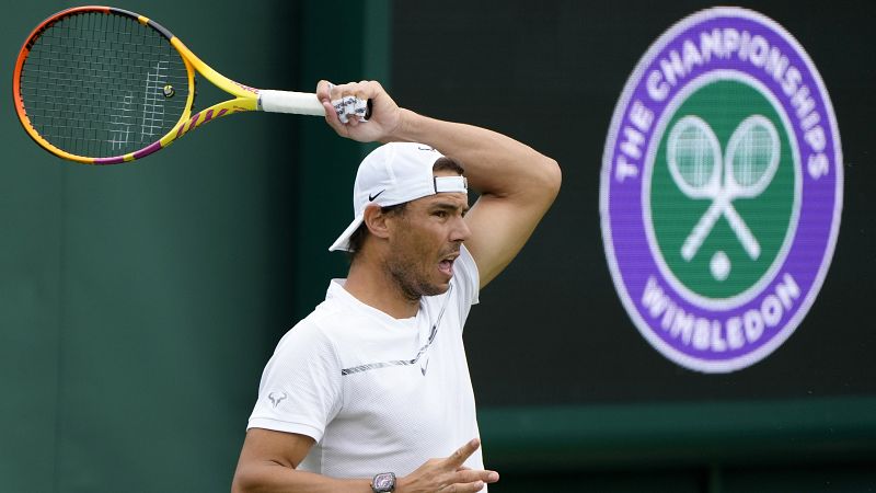 Nadal debutará en Wimbledon contra Cerúndolo y Alcaraz contra Struff; Chirico, rival de Badosa