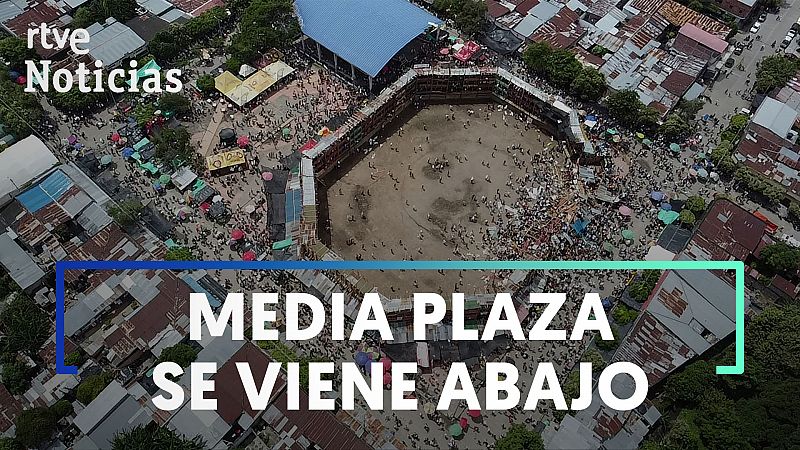 Cuatro muertos y un centenar de heridos por el desplome de un palco de una plaza de toros en Colombia