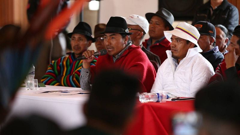 Sin avances en la primera reunión entre el Gobierno e indígenas en Ecuador