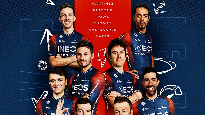 El Ineos se presenta en el Tour de Francia con Thomas, Martínez y Yates como triple baza