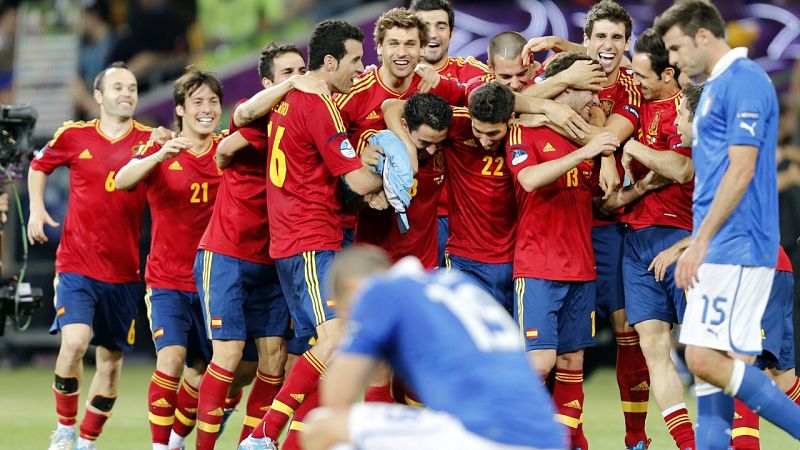 10 años de la histórica exhibición de España ante Italia en la final de Kiev
