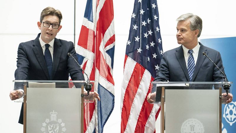 Los jefes del FBI y el MI5 advierten sobre el espionaje comercial chino en Occidente