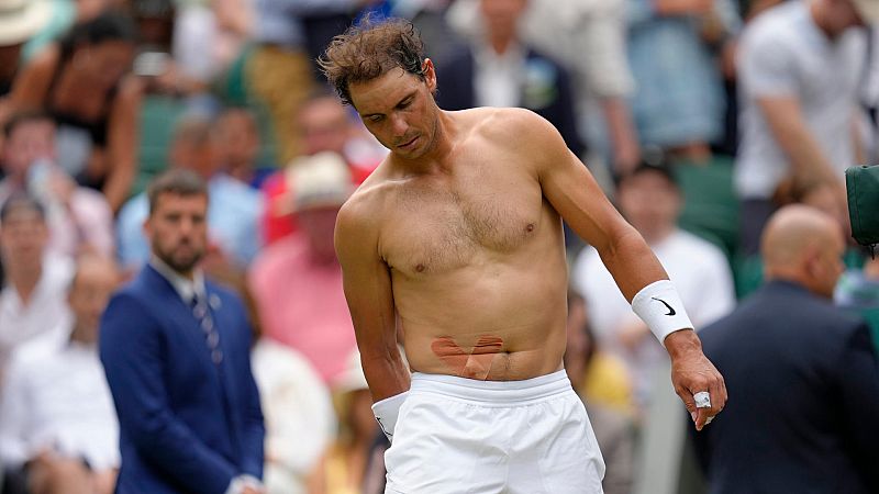 Rafa Nadal se retira por lesión y no disputará las semifinales de Wimbledon