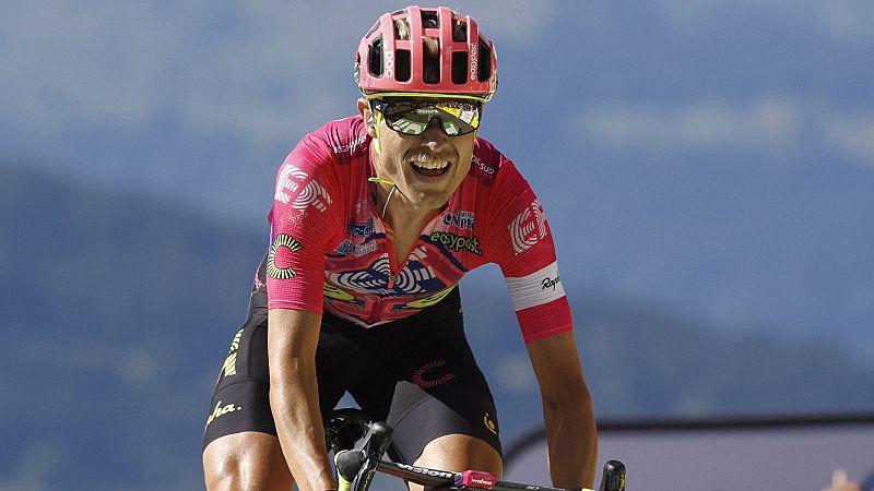 Cort Nielsen arranca la etapa a Luis León Sánchez en Megeve