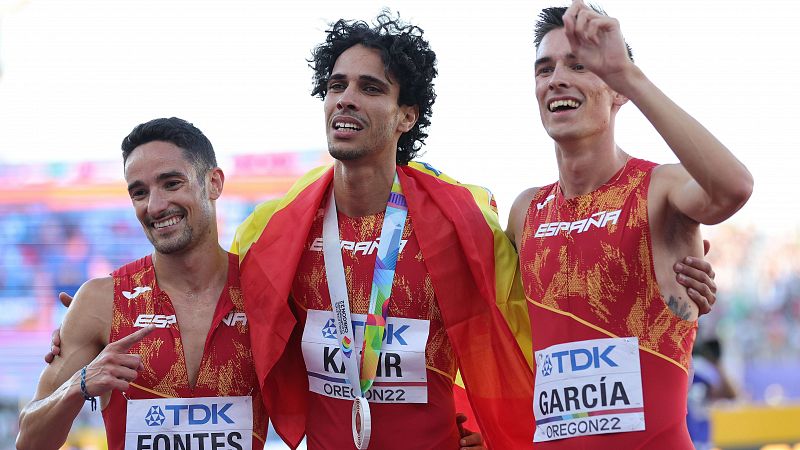 Mohamed Katir se cuelga el bronce en los 1.500 de Eugene; Mario García, cuarto e Ignacio Fontes, undécimo