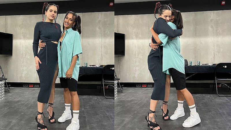 Chanel conoce a Rosalía tras el concierto del 'Motomami World Tour' en Madrid: "Eres inspiración"